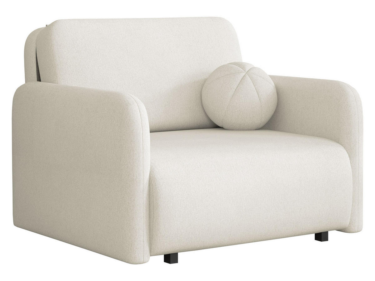 SCHLAFSOFA Viva Sun I - Creme/Schwarz, Holz/Textil (100/85/103cm) - MIRJAN24
