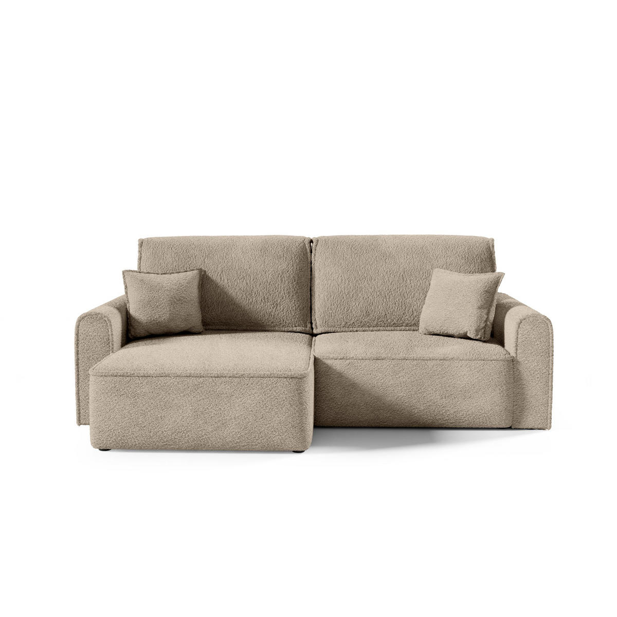 ECKSOFA Universelle Seite Plauen Mini, Beige - Beige, Textil (240/158cm) - Meblito