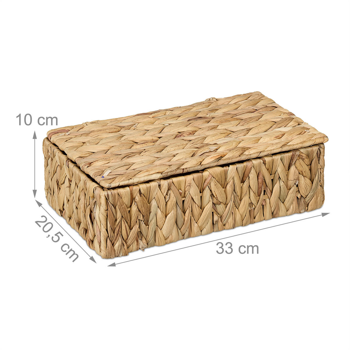 TEEBOX - Hellbraun, Textil (33/10/20.5cm) - Relaxdays