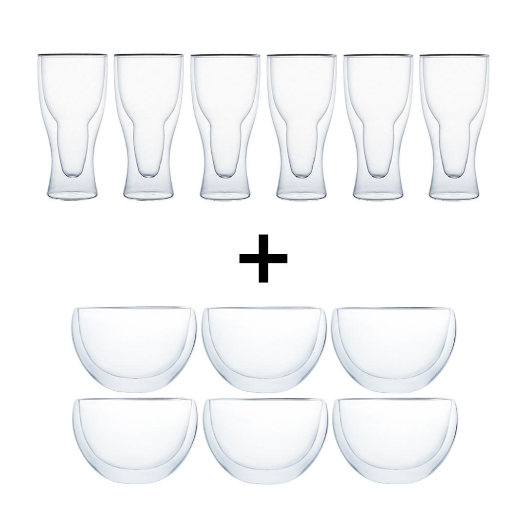 GLÄSER-SET Klasique Transparens 12er-Set - Transparent, Glas