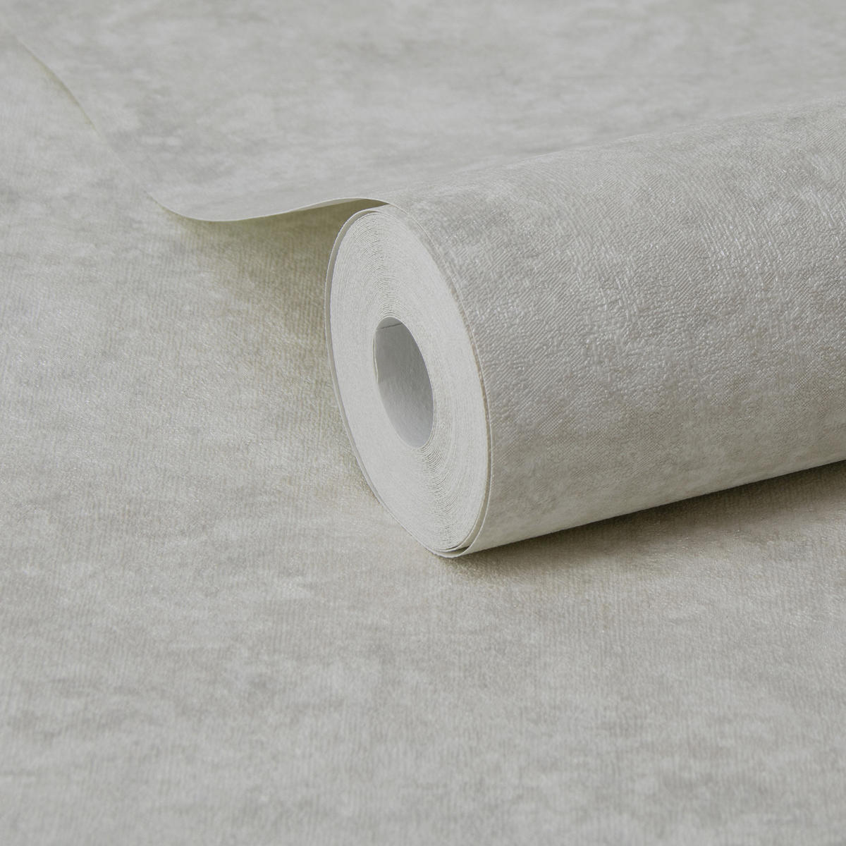 VLIESTAPETE | Concrete metallic neutral - Grau, Papier/Kunststoff (52/1000cm) - Easy Decor