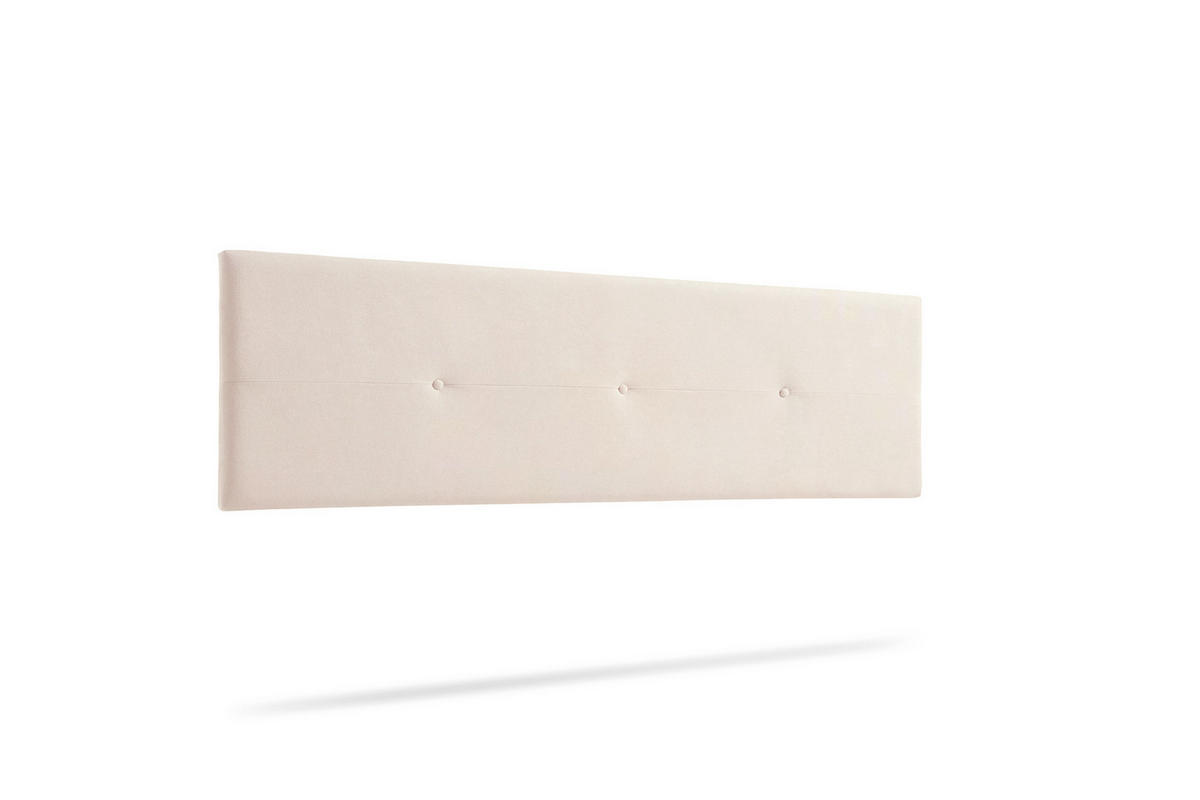 KOPFTEIL gepolstert NAPOLI Aqualine 90x50x5 cm - Beige - Moonia - Beige, Holz (90/5/50cm)