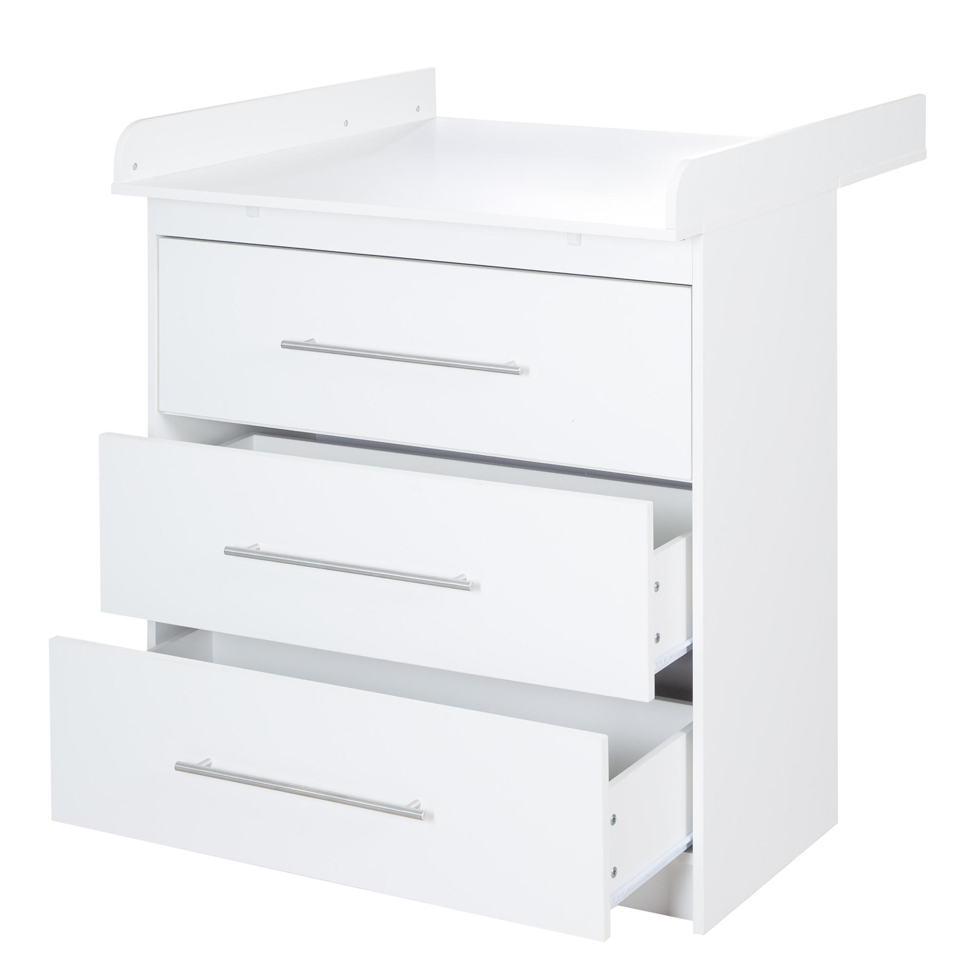 WICKELKOMMODE Maren - Weiß, Holzwerkstoff/Metall (88.5/98/75cm) - Roba