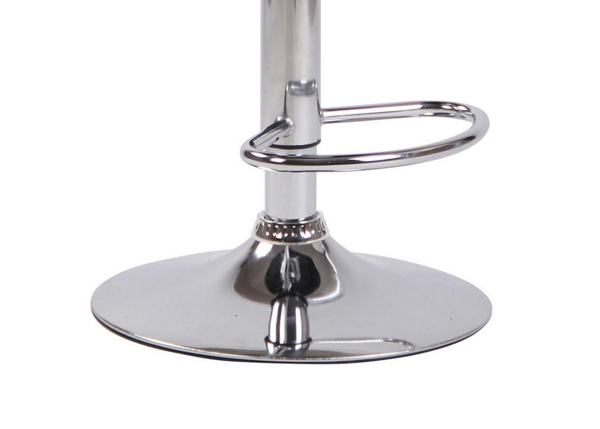BARHOCKER 2er Set Lentos Samt chrom dunkelgrau - Chromfarben/Dunkelgrau, Textil/Metall (50/108/50cm) - TPFLiving