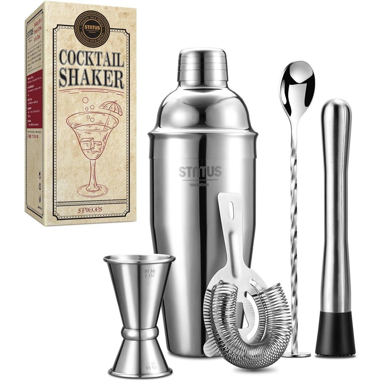 XXXLutz Cocktailshaker Silber 7x24x5 cm