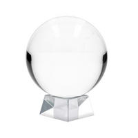 GLASKUGEL Fotokugel mit Ständer - Transparent, Glas (13cm) - Intirilife
