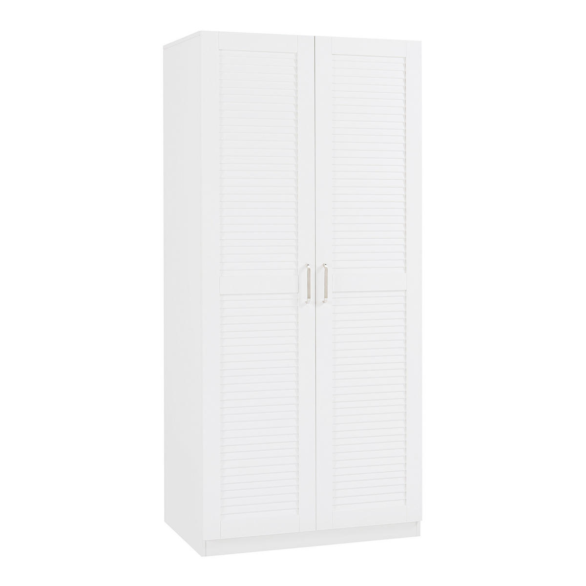 KLEIDERSCHRANK Finning - Weiß, Holzwerkstoff (80/176/52cm) - [en.casa]