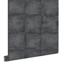 TAPETE Beton-Optik 53 cm x 10.05 m - Schwarz, Papier (53/1000cm) - ESTAhome