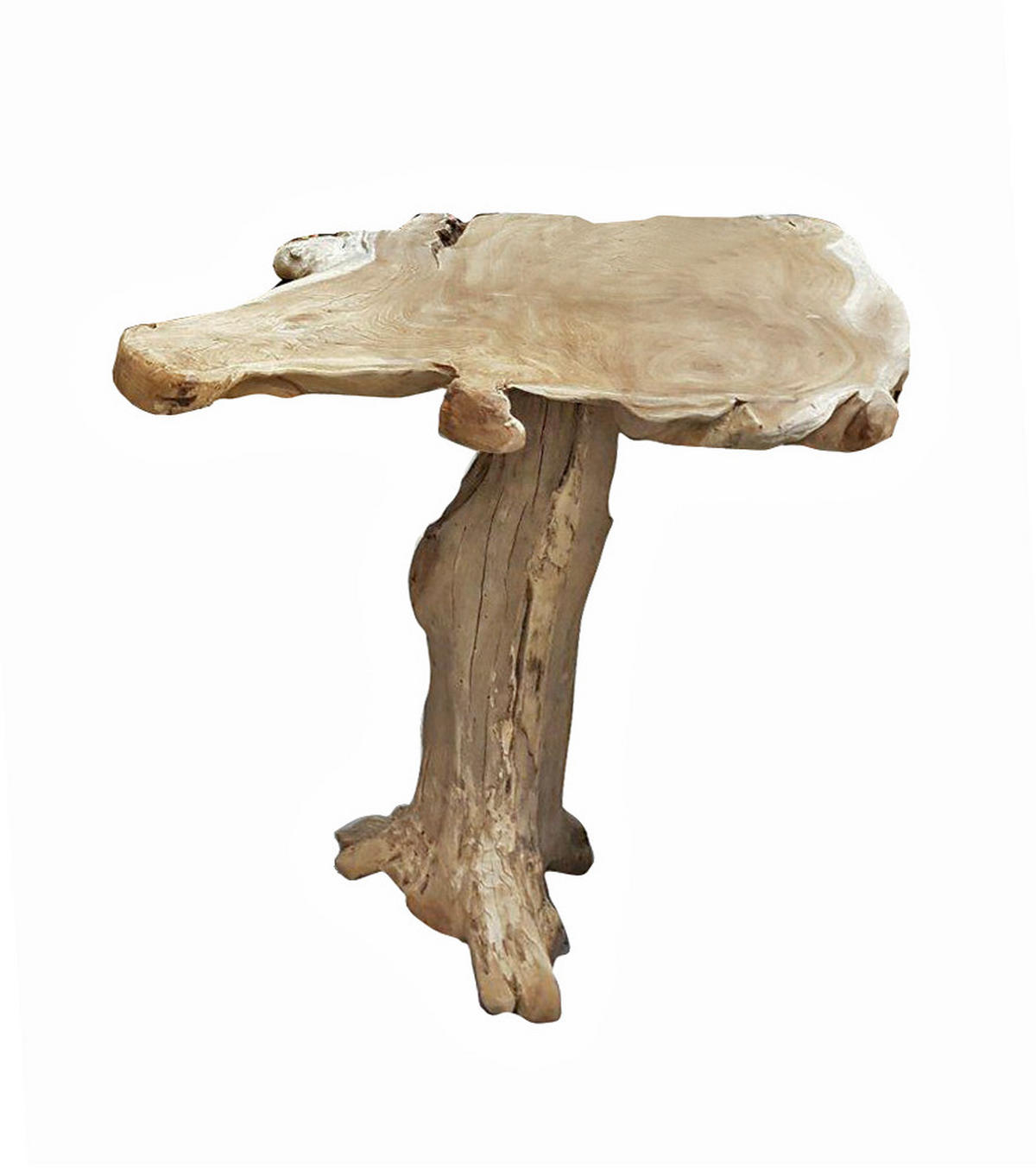 BARSET Joel Teak Natur 102x60x90cm - Hellbraun, Holz (60/102/90cm) - DELUKE