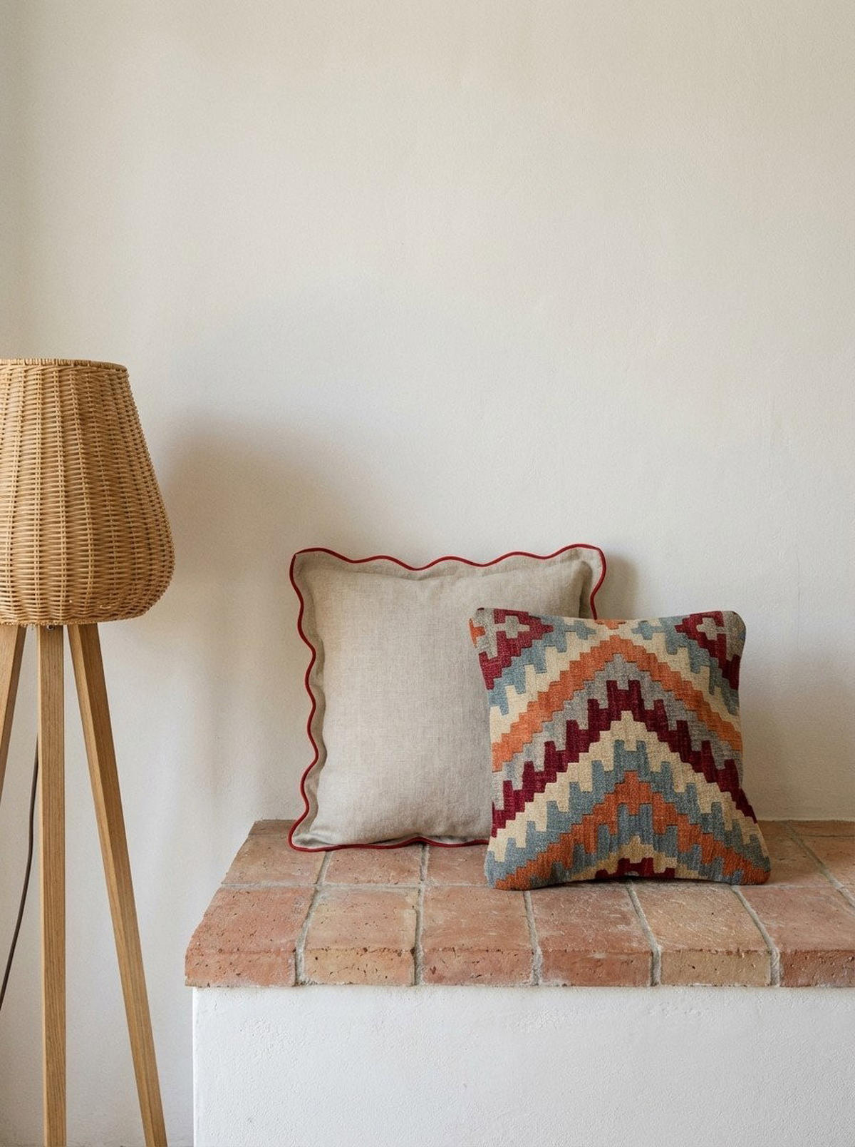 KELIM-KISSEN Mehrfarbig 50/50 cm Schurwolle - Multicolor, Textil (50/50cm) - Looma
