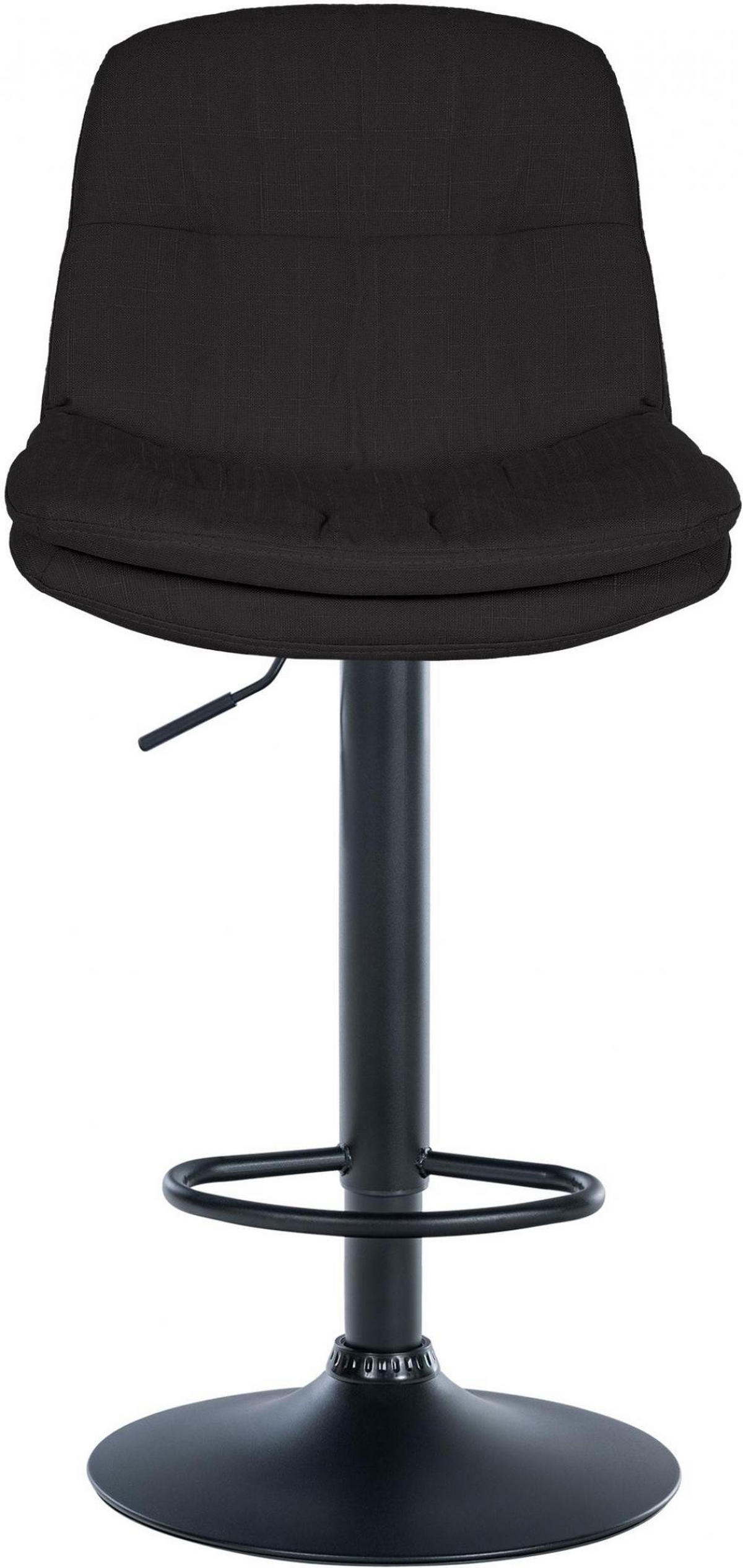 BARHOCKER Stoff schwarz - Schwarz, Textil (46/92/54cm) - CLP