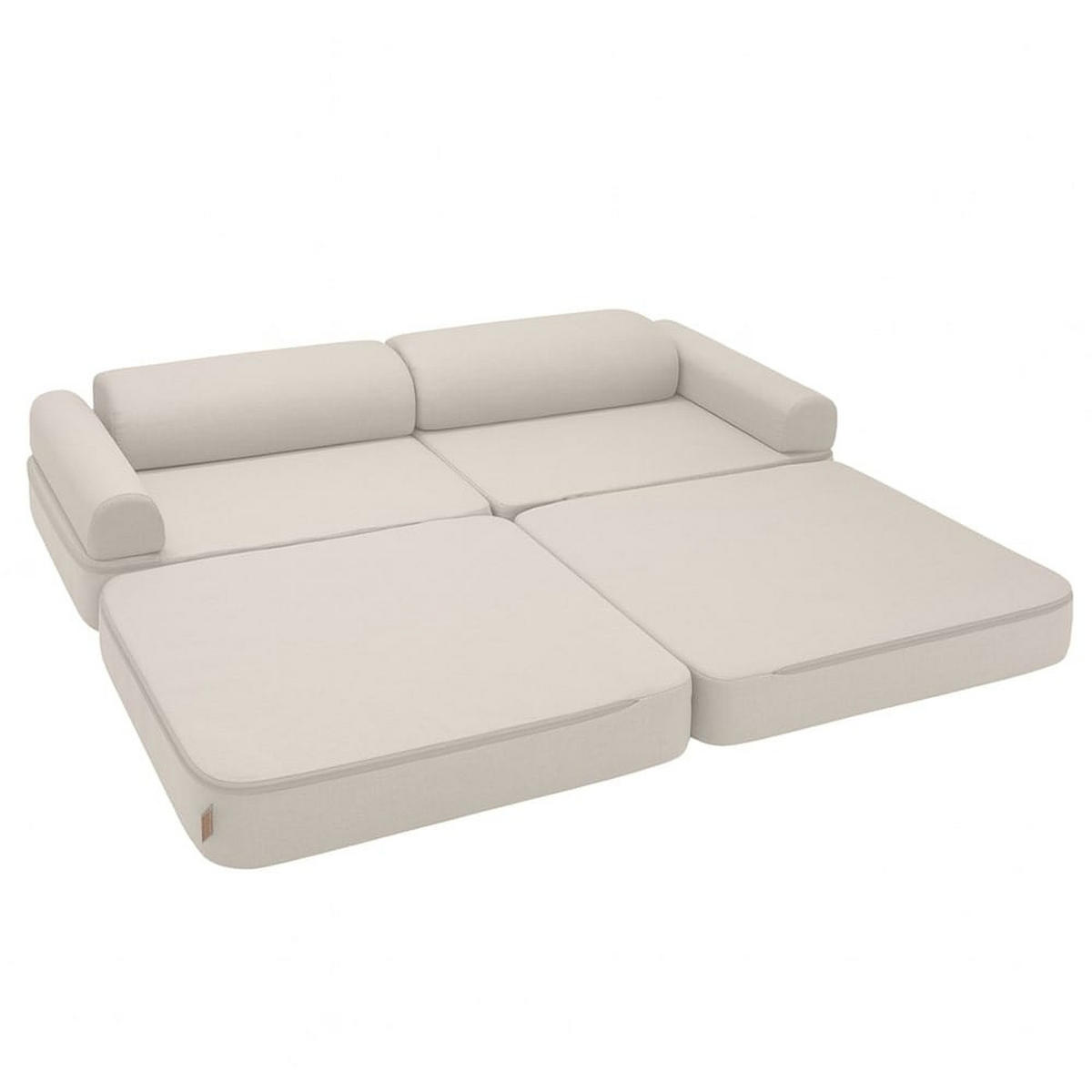 MODULSOFA FüR KINDER, Outzy, beige - Beige, Textil (160/24/24cm) - MeowBaby