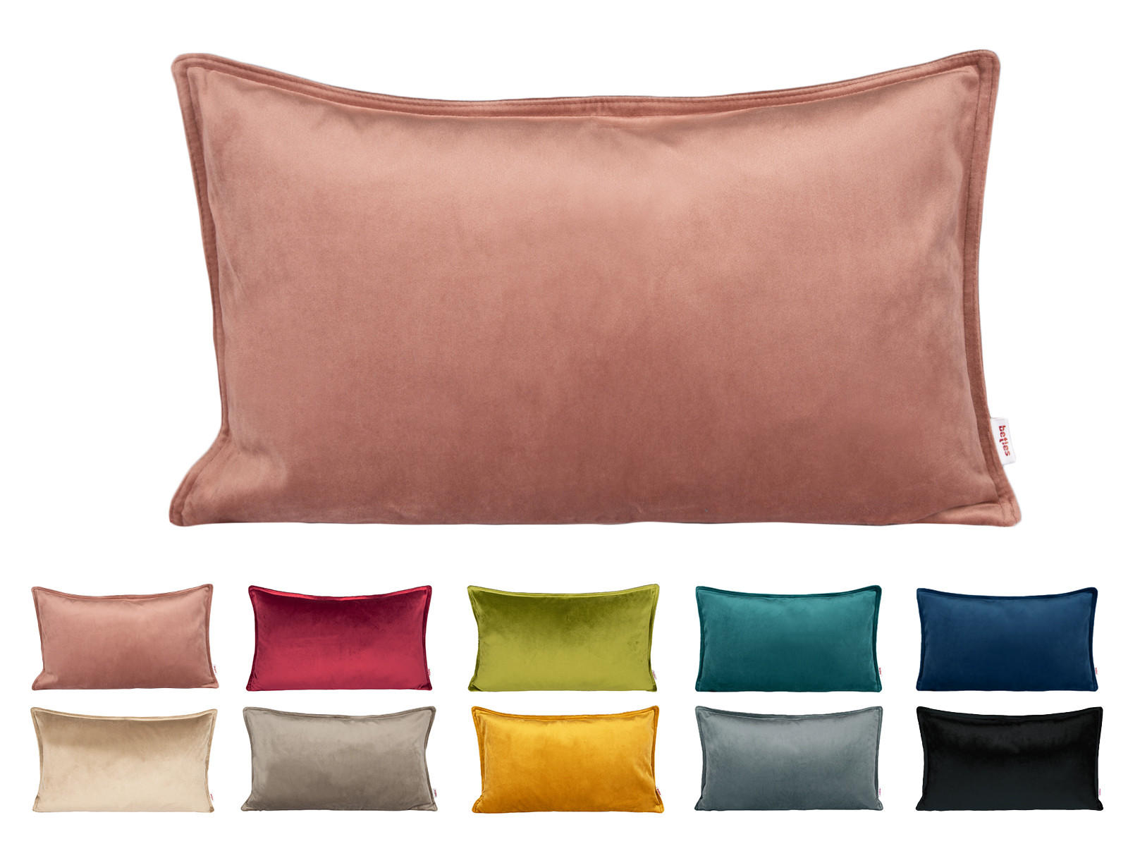 KISSENHÜLLE Samt&Sonders altrosa 50/30 cm - Altrosa, Textil (30/50cm) - beties Heimtextil