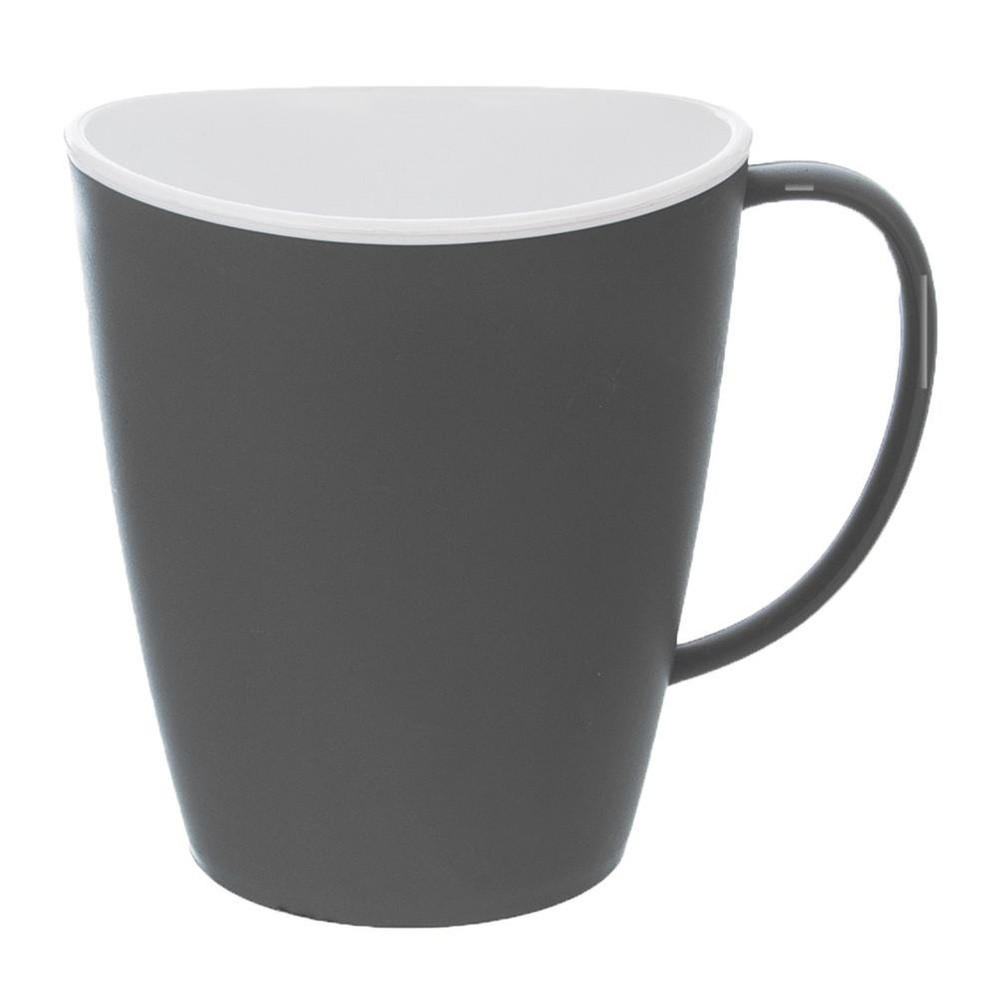 KEMP REISEBECHER, Kunststoff, grau, 380 ml - Grau, Kunststoff (0.38L) - Orion 