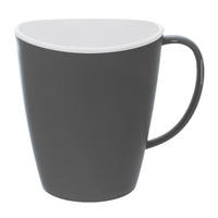 KEMP REISEBECHER, Kunststoff, grau, 380 ml - Grau, Kunststoff (0.38L) - Orion 