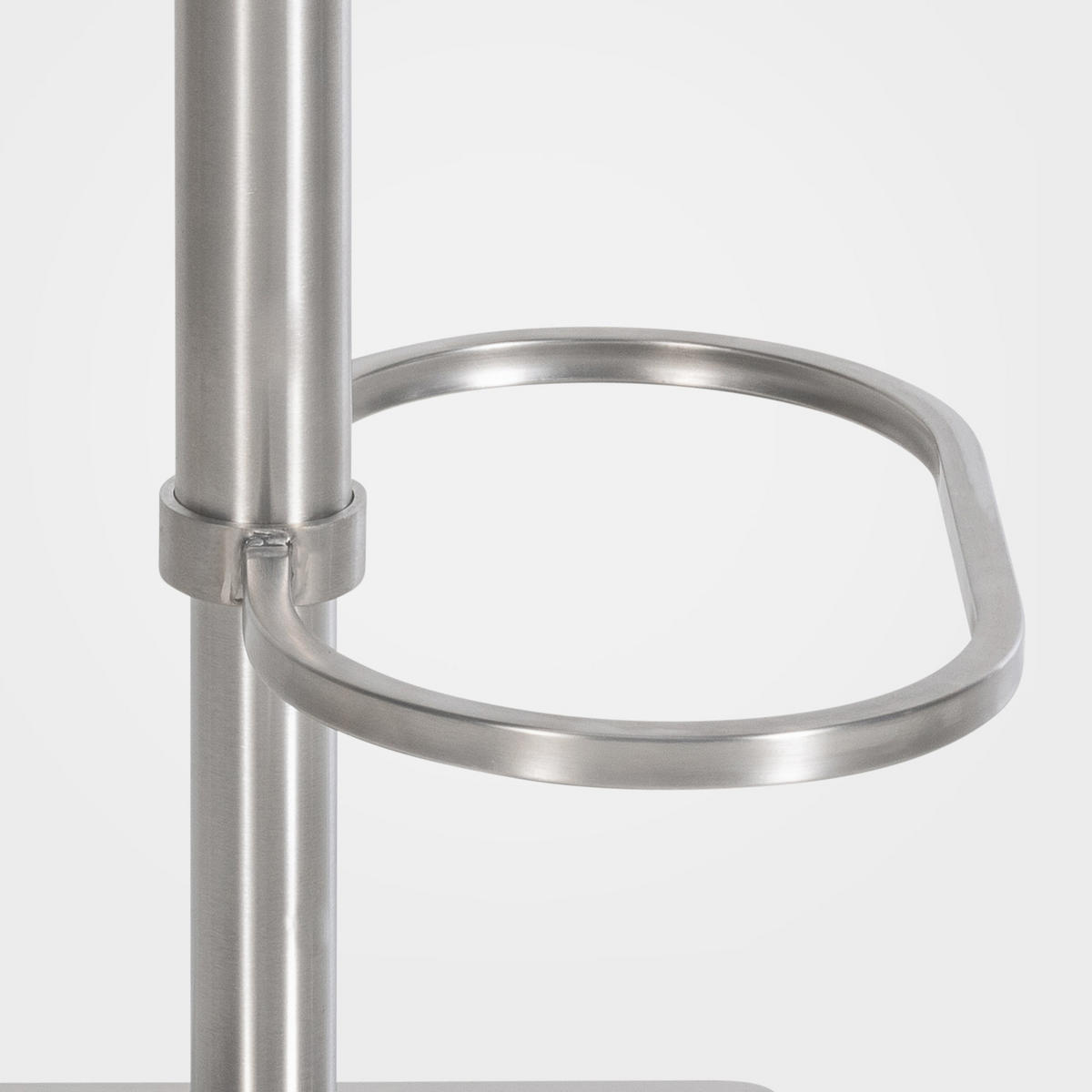 BARHOCKER Damaskus E Samt braun - Edelstahlfarben/Braun, Textil/Metall (64/110/48cm) - TPFLiving