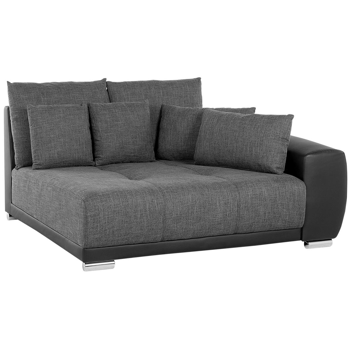 WOHNLANDSCHAFT Polsterbezug Dunkelgrau Torpo - Dunkelgrau, Textil (308/84/136cm) - Beliani