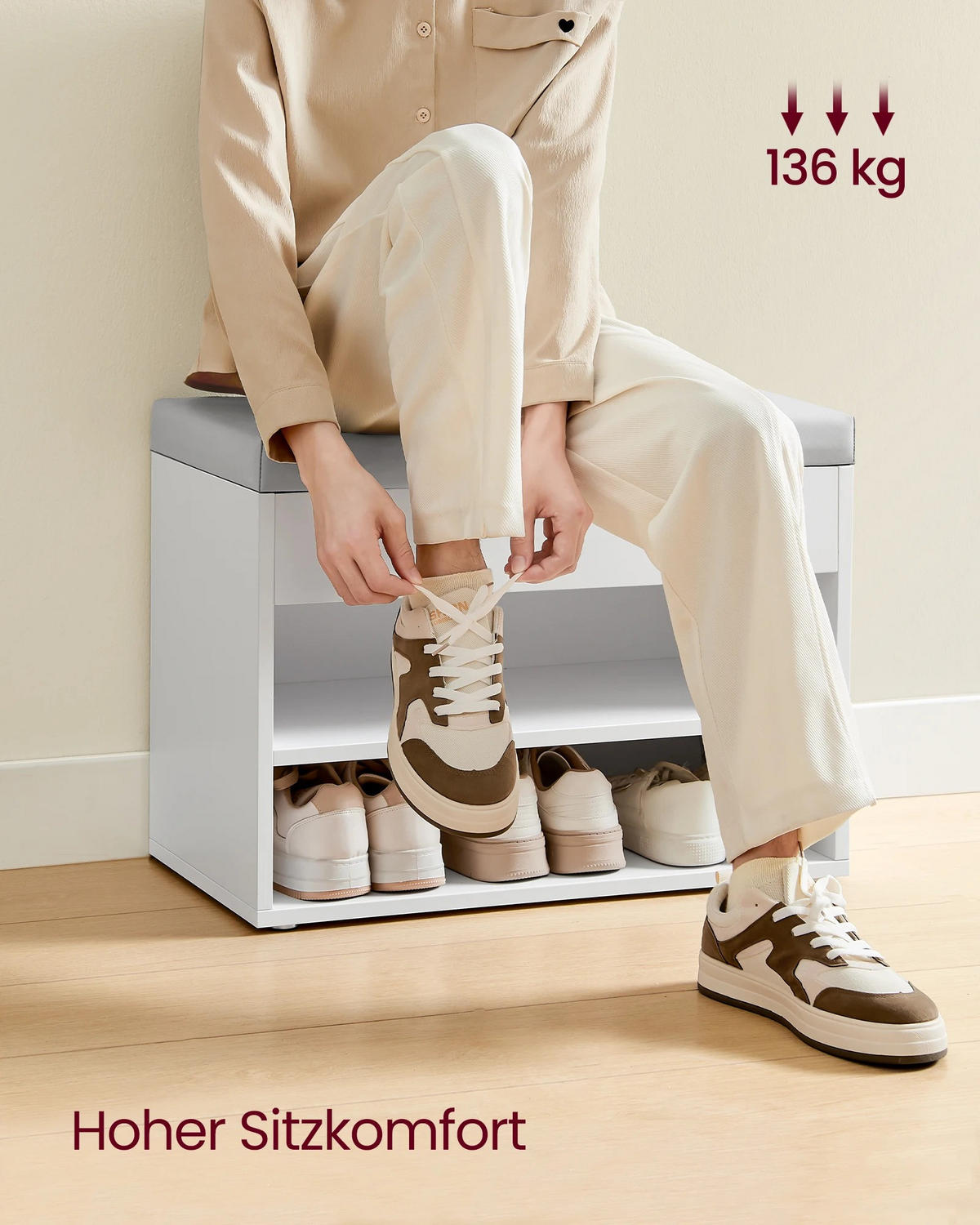 SCHLAFSOFA 3-in-1 Leinen Schwarz, 1 Stück, mit Kissen - Weiß, Holzwerkstoff (60/44/30cm) - Kaket