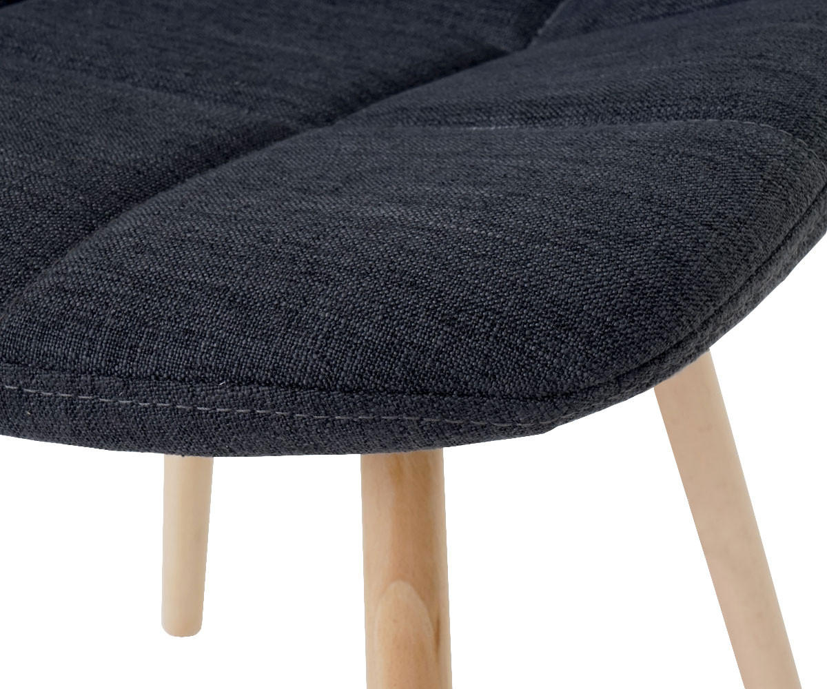 ESSZIMMERSTUHL I Anthrazit 6er-Set - Anthrazit, Textil (47/82/53cm) - MCW