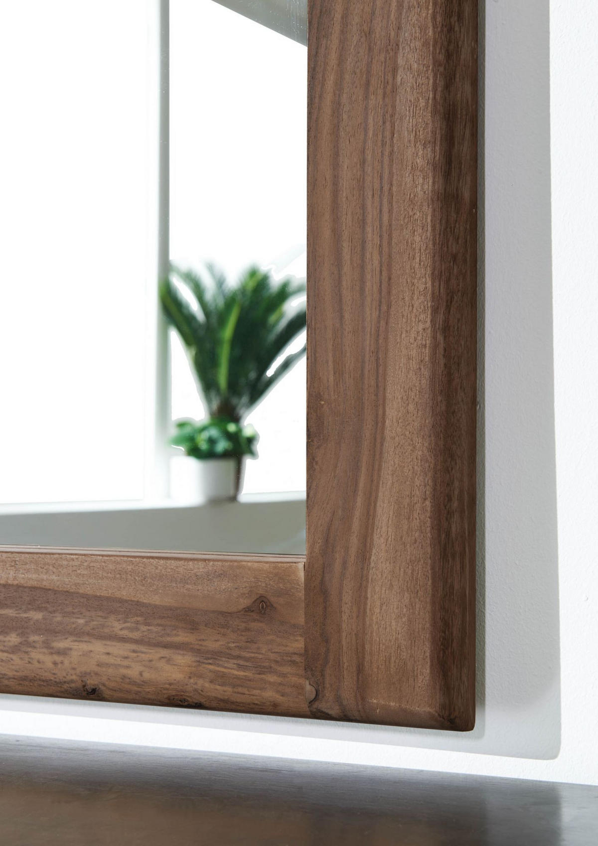 SPIEGEL Sheesham 100x3x70 smoked cherry gebeizt TORONTO #137 - Dunkelbraun, Holzwerkstoff (100/70/3cm) - Massivmoebel24