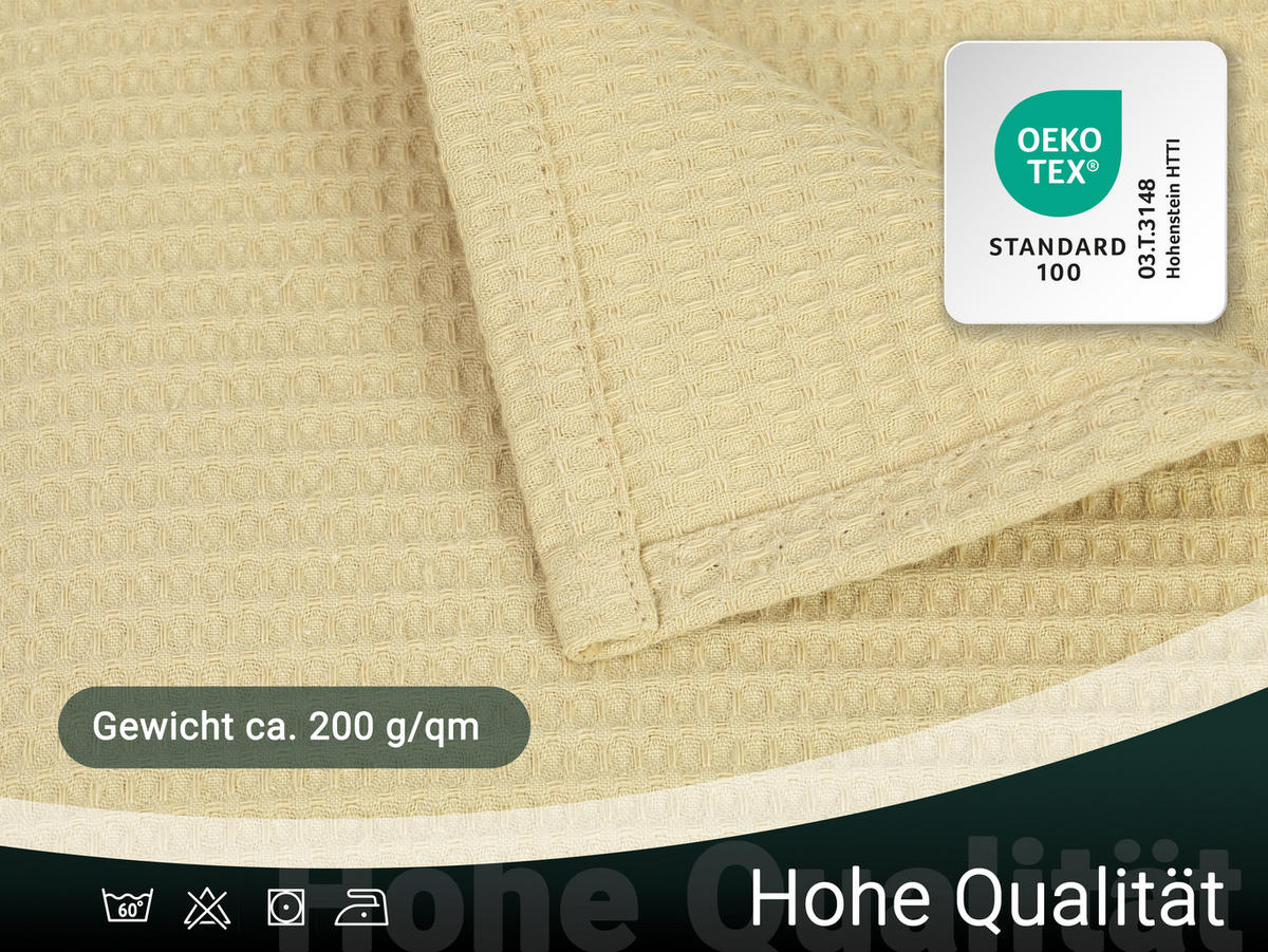 KUSCHELDECKE, 150x200 cm, 100% Baumwolle, Beige - Beige, Textil (150/200cm) - Zollner