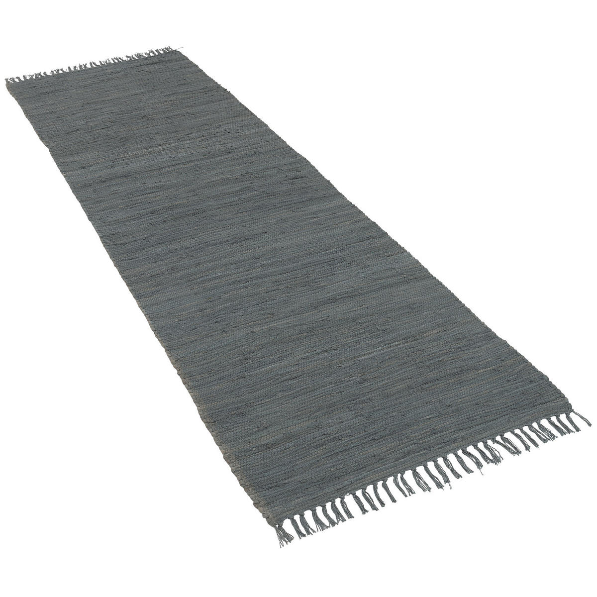 BAUMWOLLE NATUR TEPPICH LÄUFER JOLLY COTTON - Anthrazit, Textil (60/120cm) - Pergamon