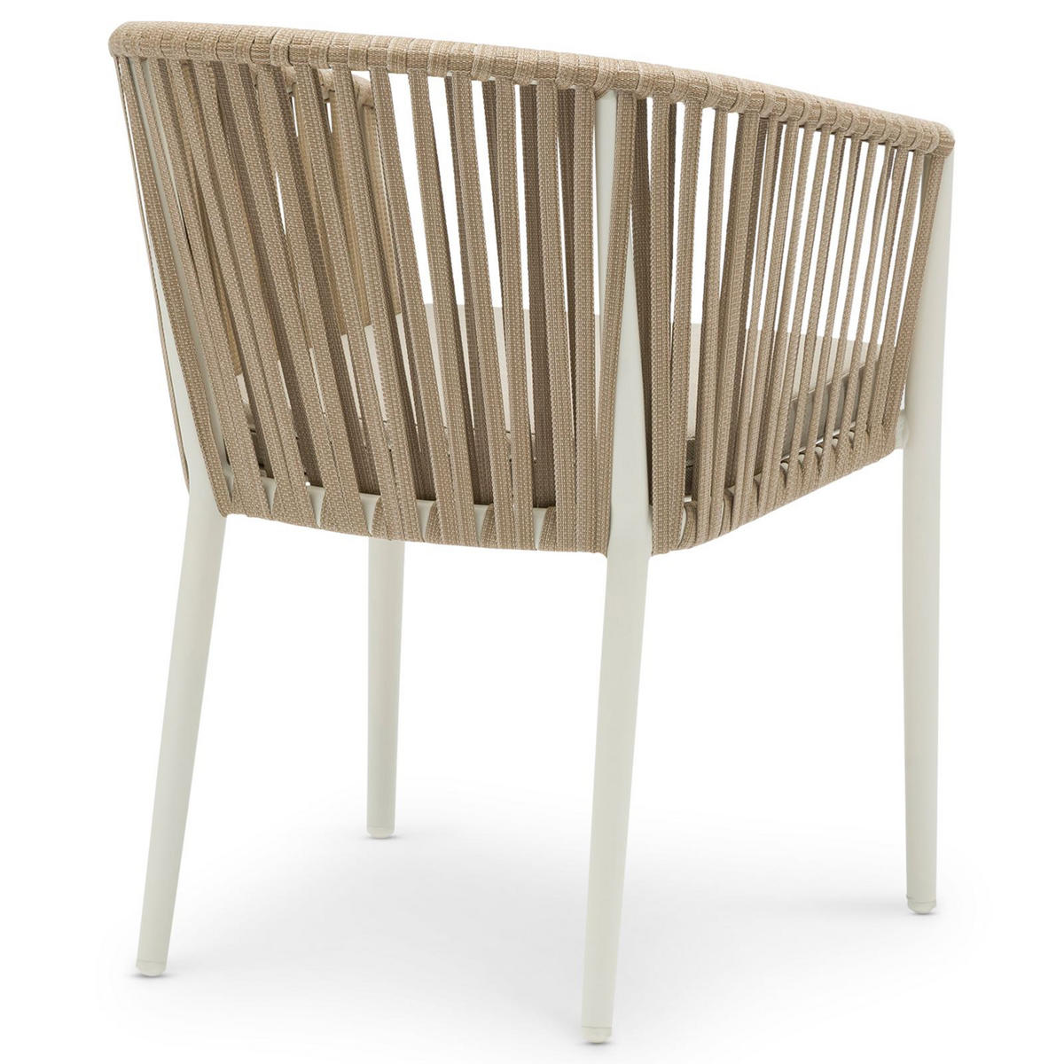 GARTENSTUHL ISOLA 6ER-SET - Beige, Textil/Metall (56/78/62cm) - IDIMEX