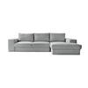 ECKSOFA Der Klassiker Recamiere rechts - Grau, Textil (280/190cm) - Mokebo