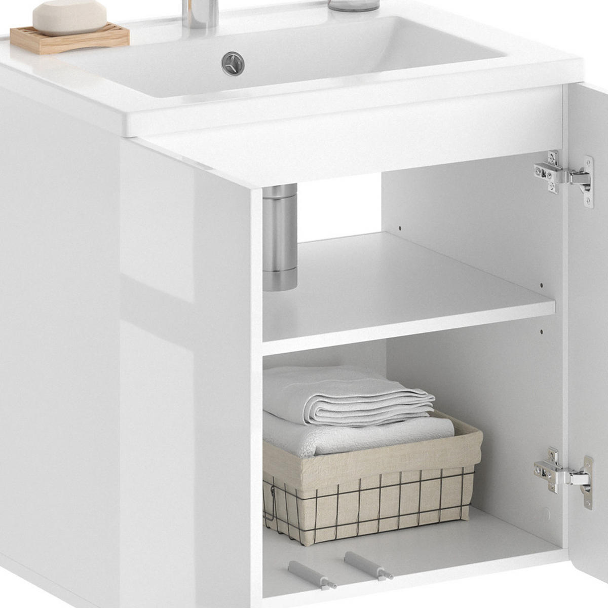 Weiß, Holzwerkstoff (61.8/57.8/44.8cm) - Vicco