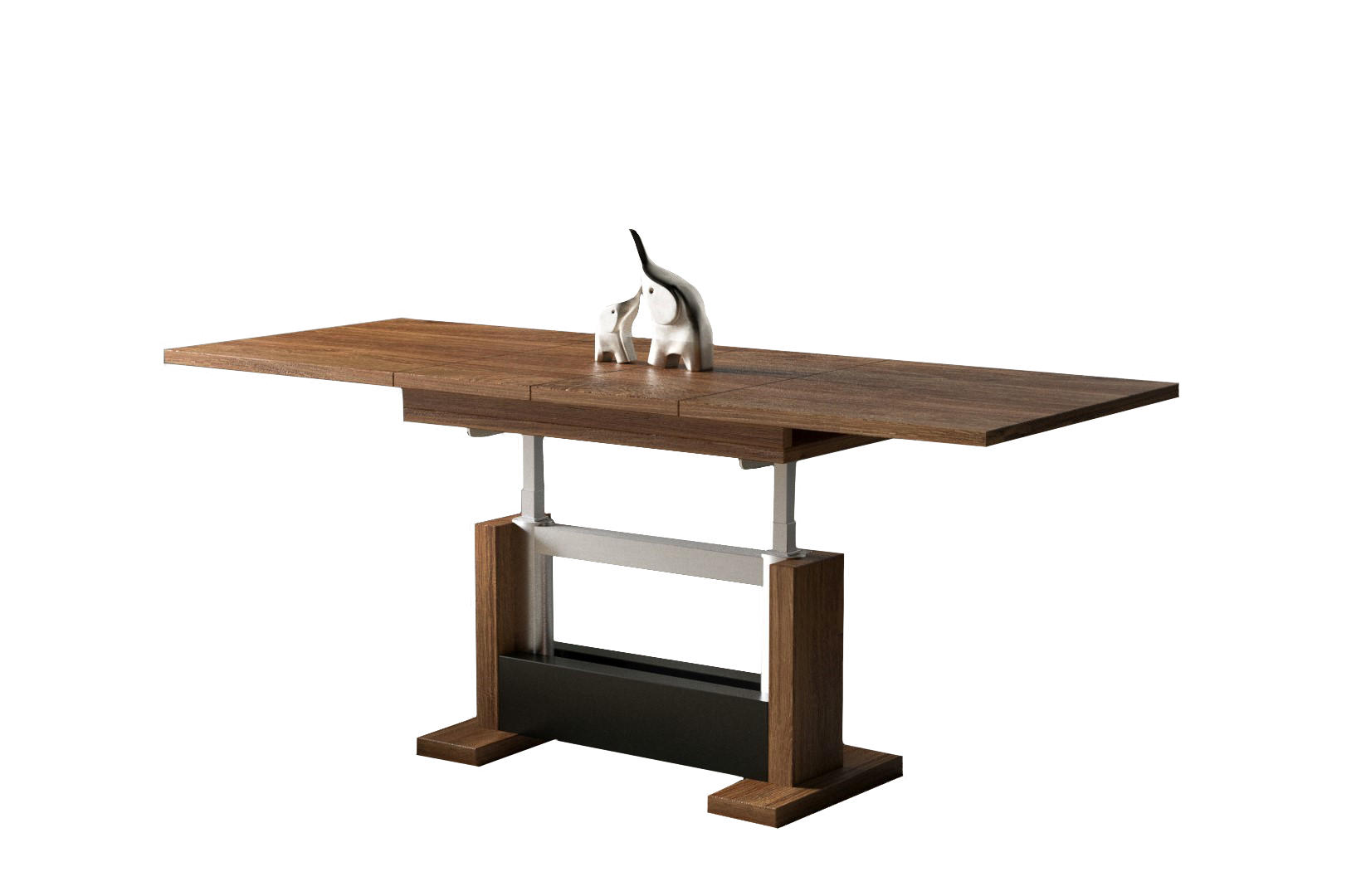 COUCHTISCH Kella höhenverstellbar ausziehbar bis 170 cm - Eiche San Remo, Holzwerkstoff (110/65/58cm) - Endo-Moebel