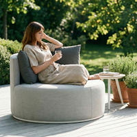 GARTENSOFA AMALFI - Beige, Kunststoff (110/75/112cm) - IDIMEX
