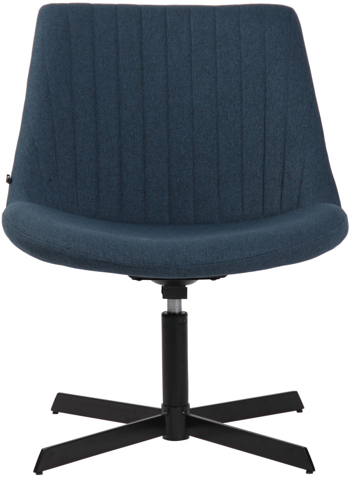 DREHSTUHL Stoff blau - Blau/Schwarz, Textil/Metall (63/79/71cm) - CLP