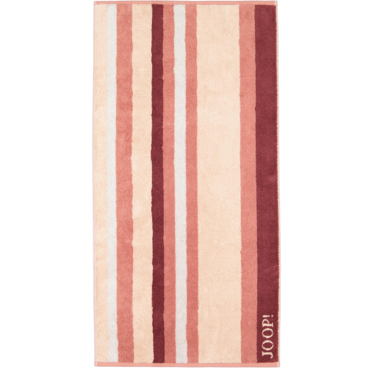HANDTUCH VIBE STREIFEN 1698 PUDER - 22 - Rosa, Textil (50/100cm) - Joop!