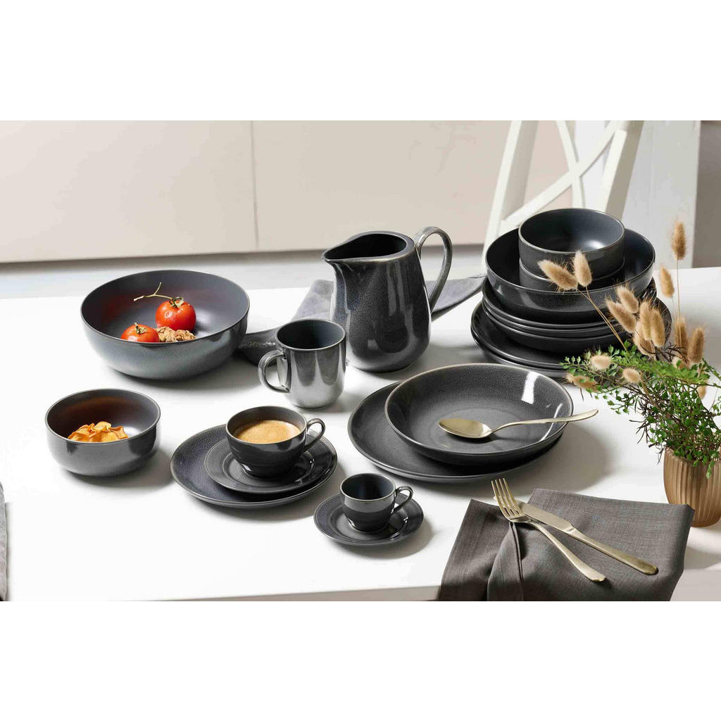 Thumbnail - Ritzenhoff Breker Basic-Set, Grau, Keramik, 12-teilig, Rund, 1x1x1 cm, Essen & Trinken, Geschirr, Geschirr-Sets, Kombise...