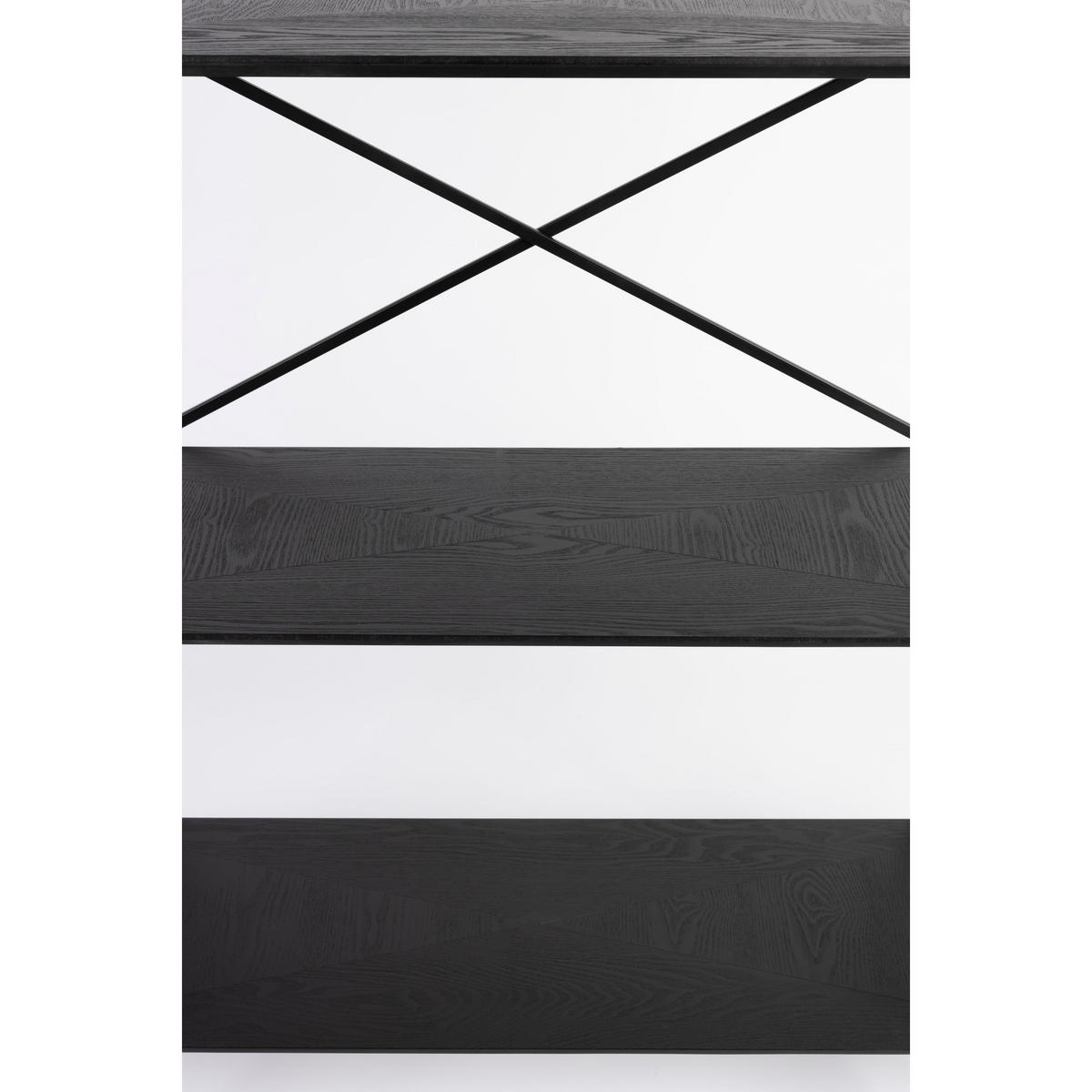 STANDREGAL Marcio Kast / Regalsystem Schwarz - Schwarz, Holzwerkstoff (120/180/40cm) - Housecraft Living