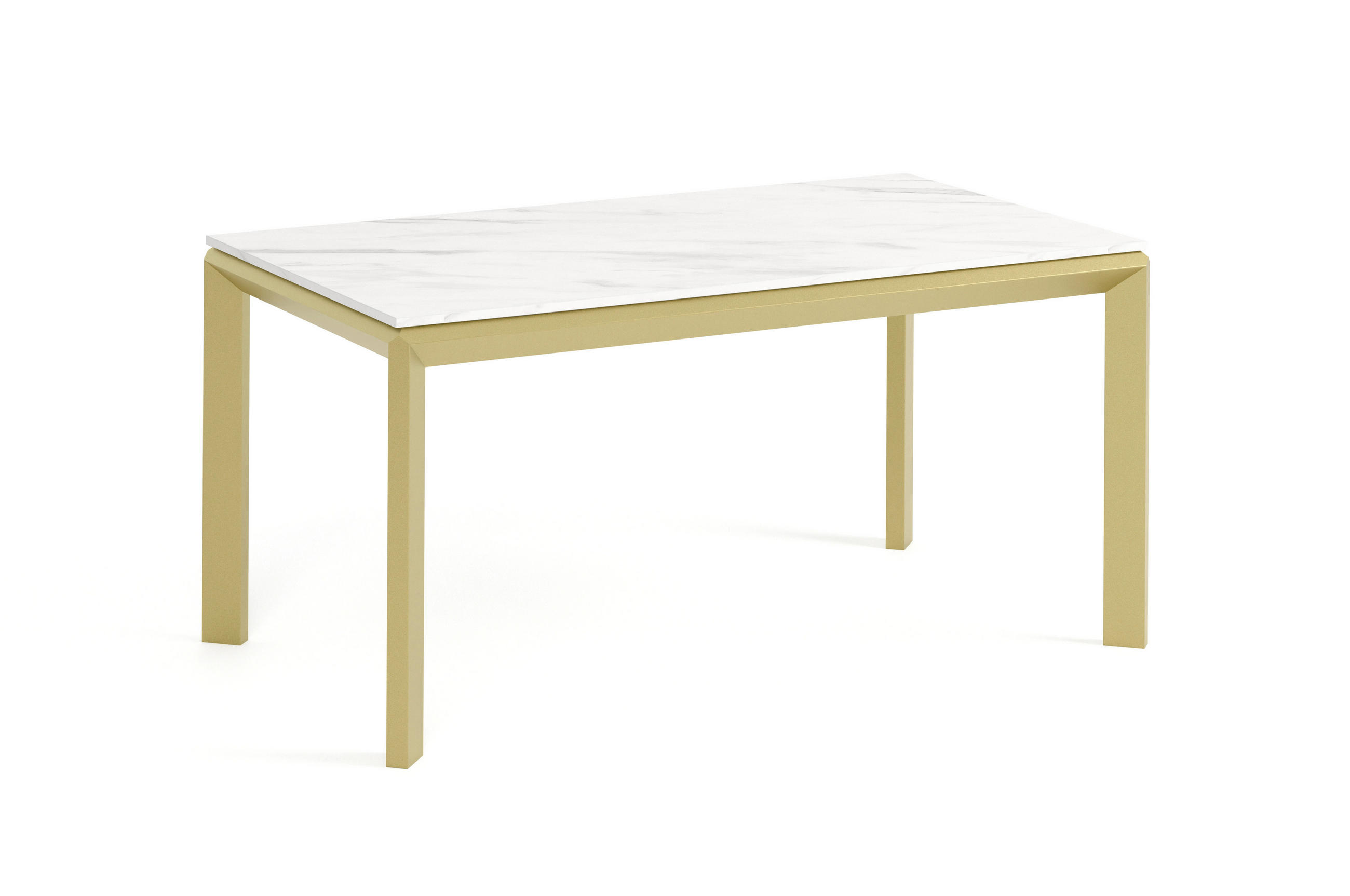 ESSTISCH FADO - Goldfarben/Multicolor, Holzwerkstoff (90/160/76cm) - Meblini