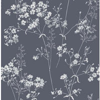 TAPETE Leaf - Blau, Papier/Kunststoff (52/1000cm) - next