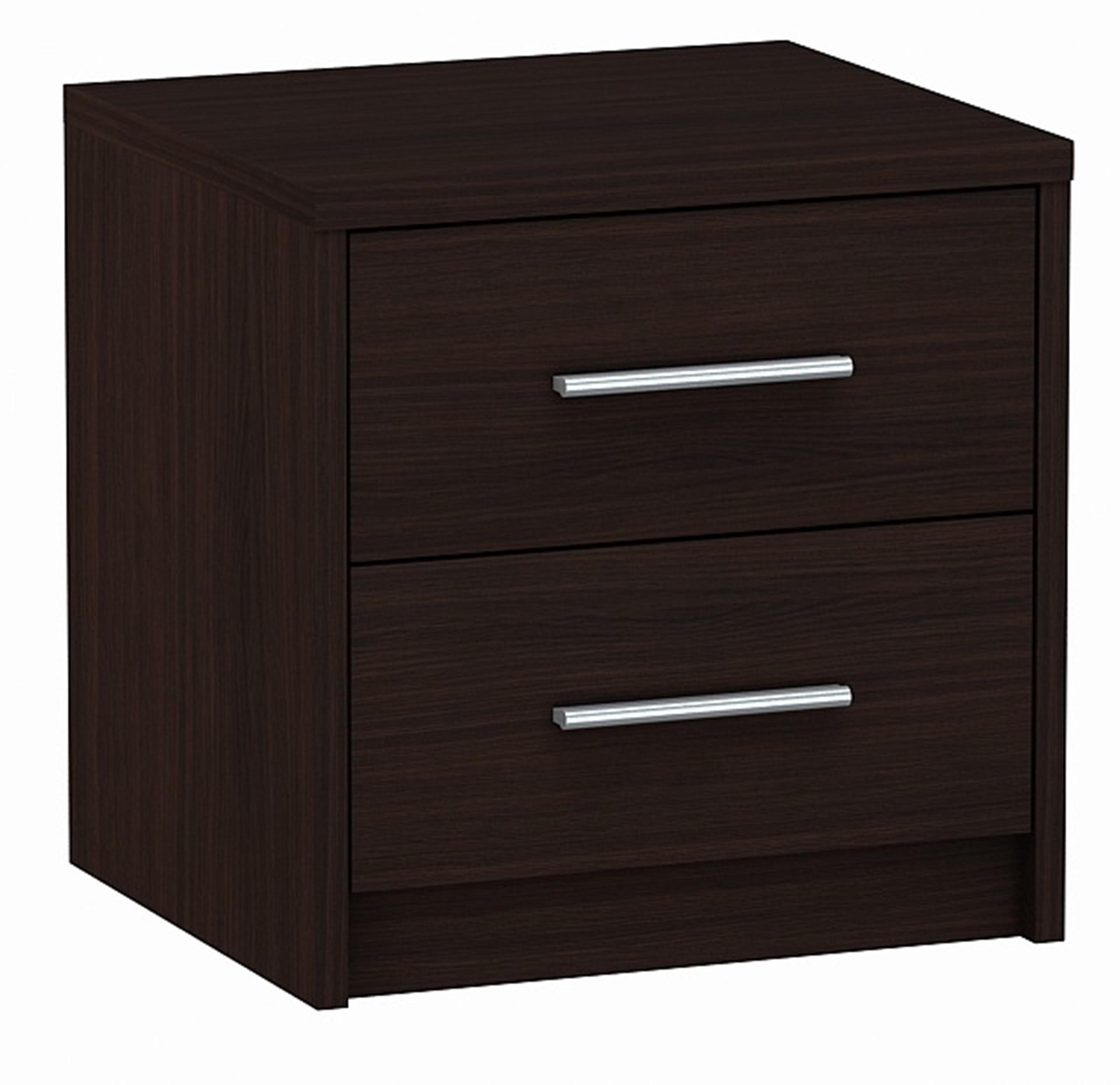 NACHTTISCH 2S Wenge 40/35/41 cm - Wengefarben, Holzwerkstoff (40/41/35cm) - Matkam Möbel