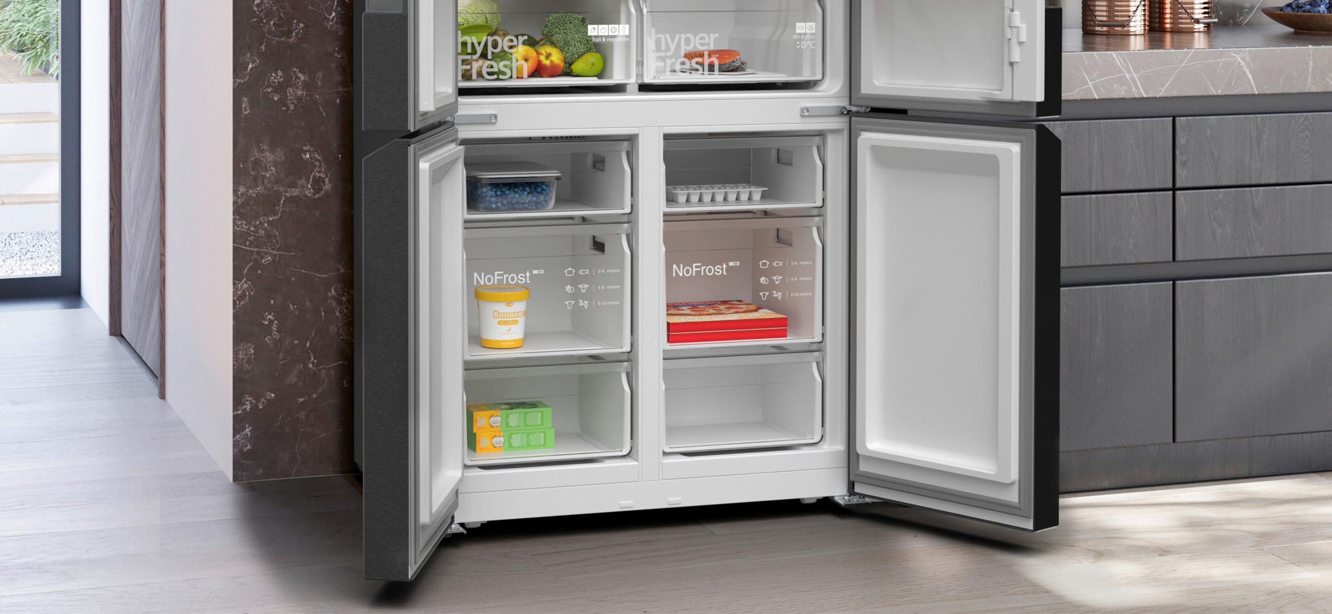 No Frost Kühlschränke, No-Frost-Technologie, Moderner Kühlschrank