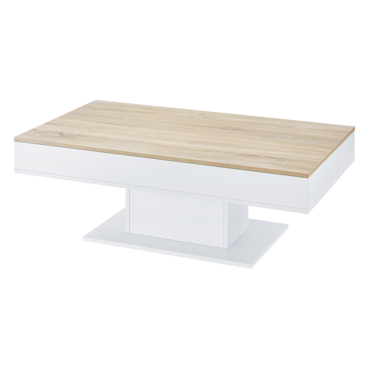 COUCHTISCH Lünen 110/60/40 - Eichefarben, Holzwerkstoff (60/110/40cm) - [en.casa]