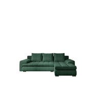 ECKSOFA TOMI Abriamo Dunkelgrün Rechts - Dunkelgrün, Holz (237/150cm) - Kaiser Möbel