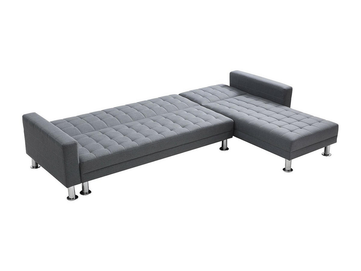 SCHLAFSOFA - 5 Personen - Stoff - Grau - - Grau, Textil (290/79/173cm) - Vente-Unique