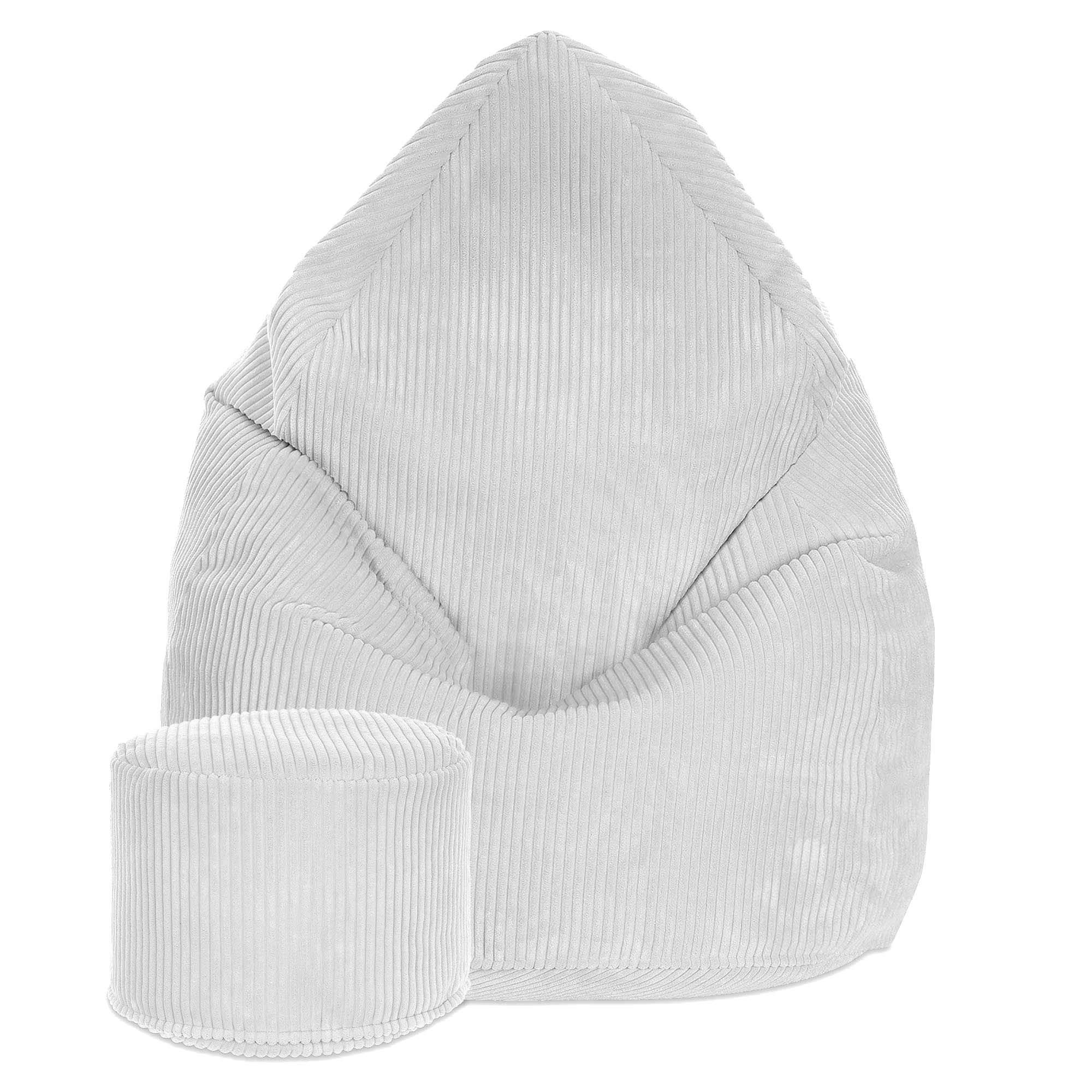 Dreamroots Sitzsack Hellgrau, Grau 70x105x70 cm