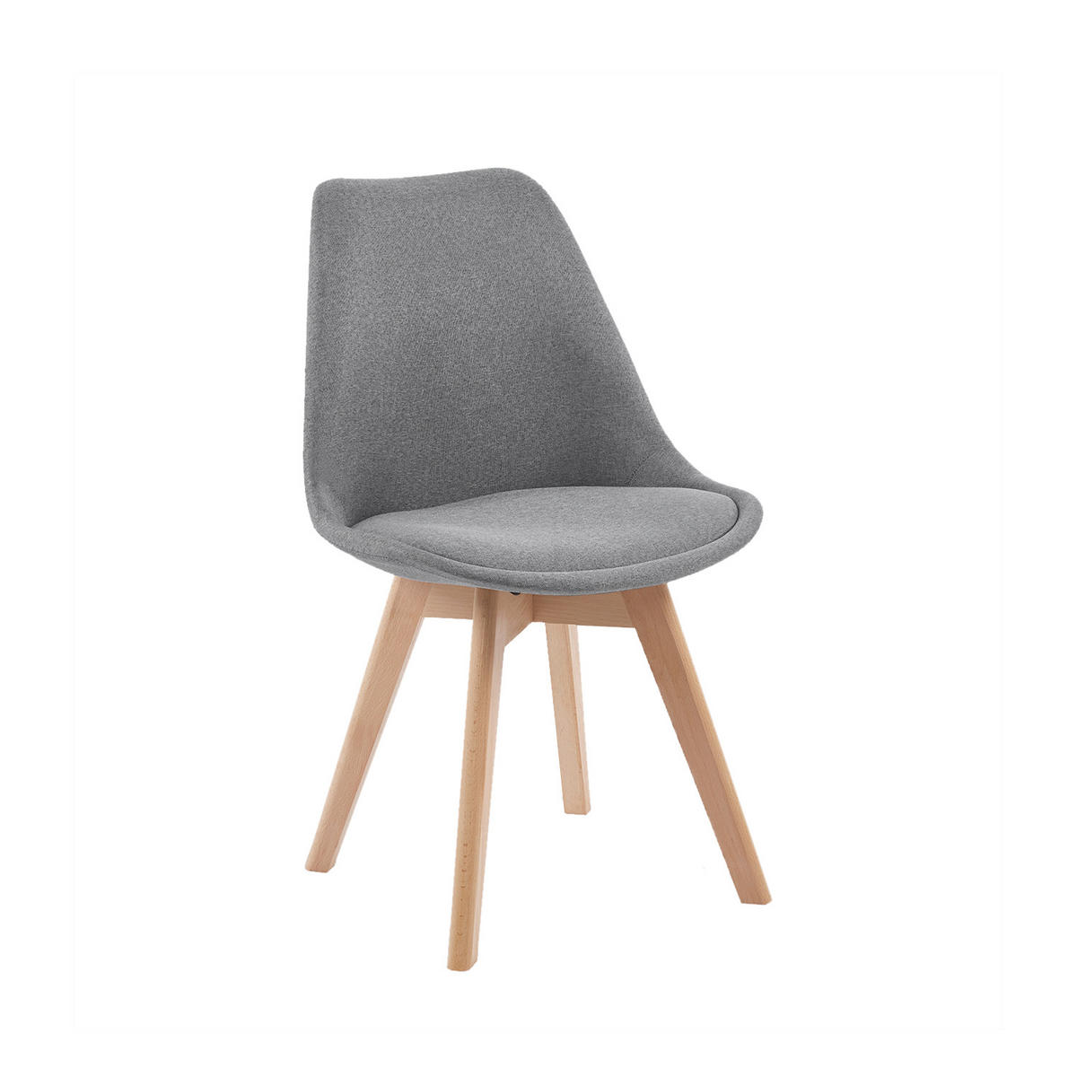 ESSZIMMERSTUHL Kler Grau 49 cm x 82 cm - Grau, Textil (49/82/54cm)