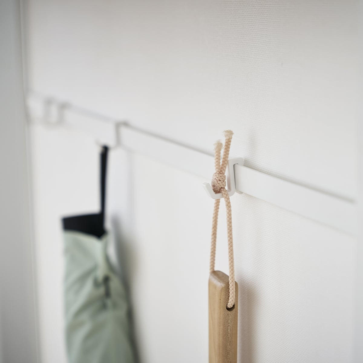 KONSOLENTISCH aus Metall und Holz - L60 cm - Weiß, Metall (60/18.5/80.5cm) - Yamazaki