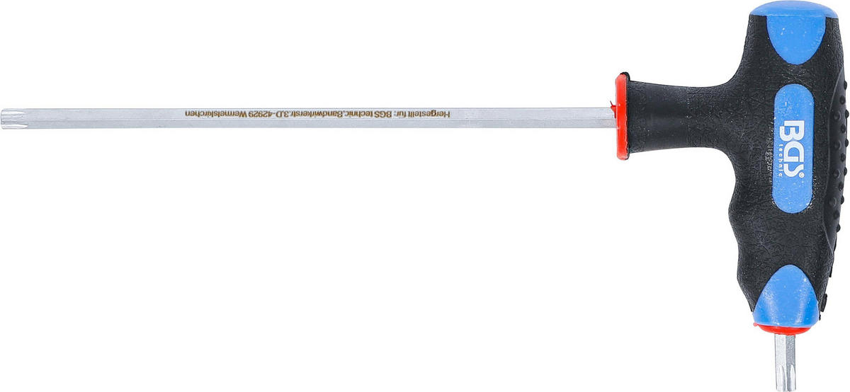 SCHRAUBENDREHER MIT T-GRIFF UND SEITLICHER KLINGE | T-PROFIL (FÜR - Multicolor, Kunststoff/Metall (1/1cm) - BGS technic