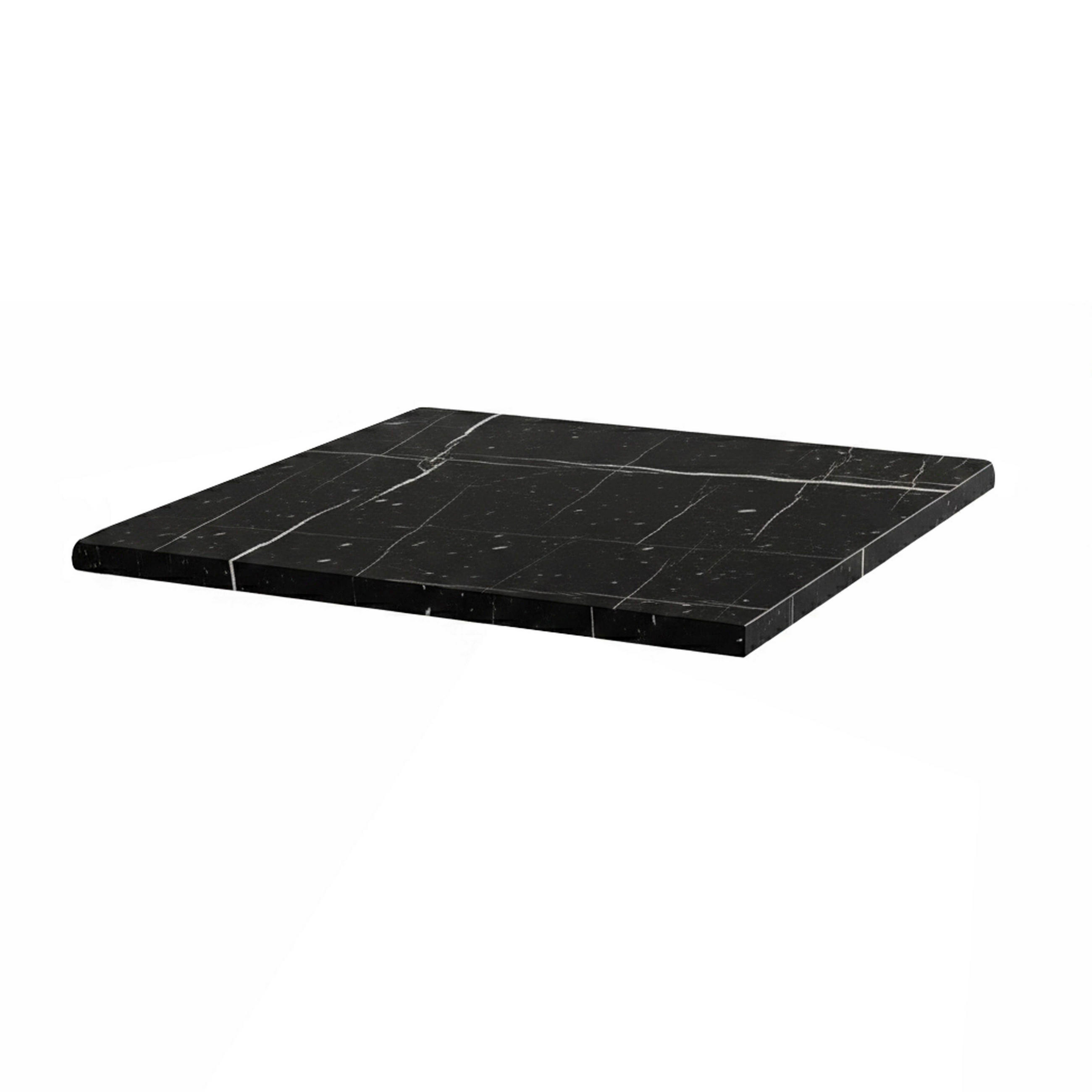 TISCHPLATTE quadratischer 60 cm, Schwarz - Schwarz, Holzwerkstoff (60/60/2cm) - Oviala