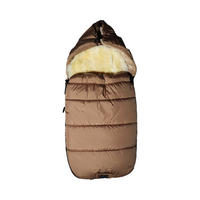 KINDERWAGENFUSSSACK Sheep mit Lammfelleinlage, sand - Beige, Textil (45/100cm) - Kaiserbaby