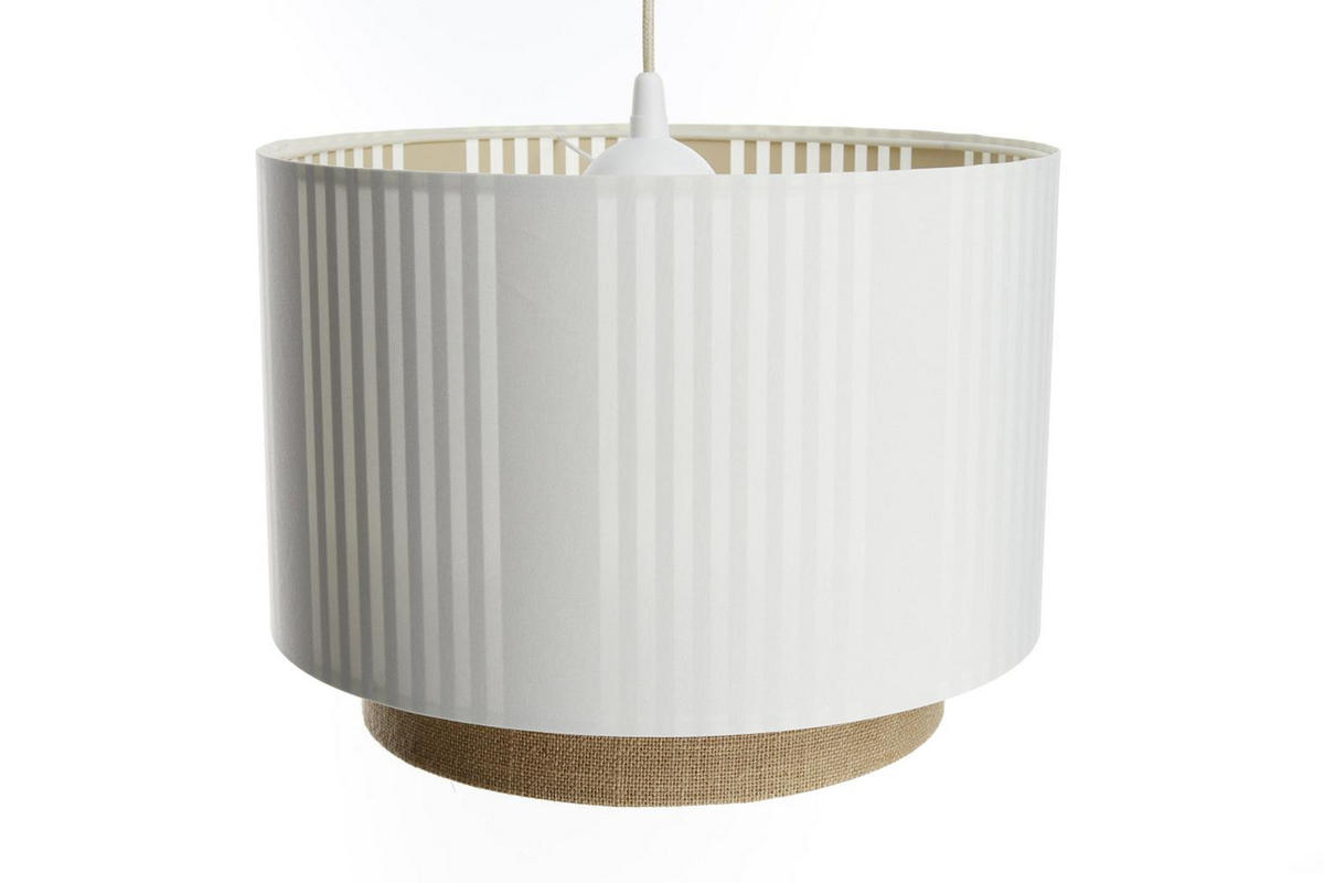HÄNGELEUCHTE Weiß 50/106 cm - Weiß/Braun, Kunststoff (36/0.6/106cm) - ONZENO