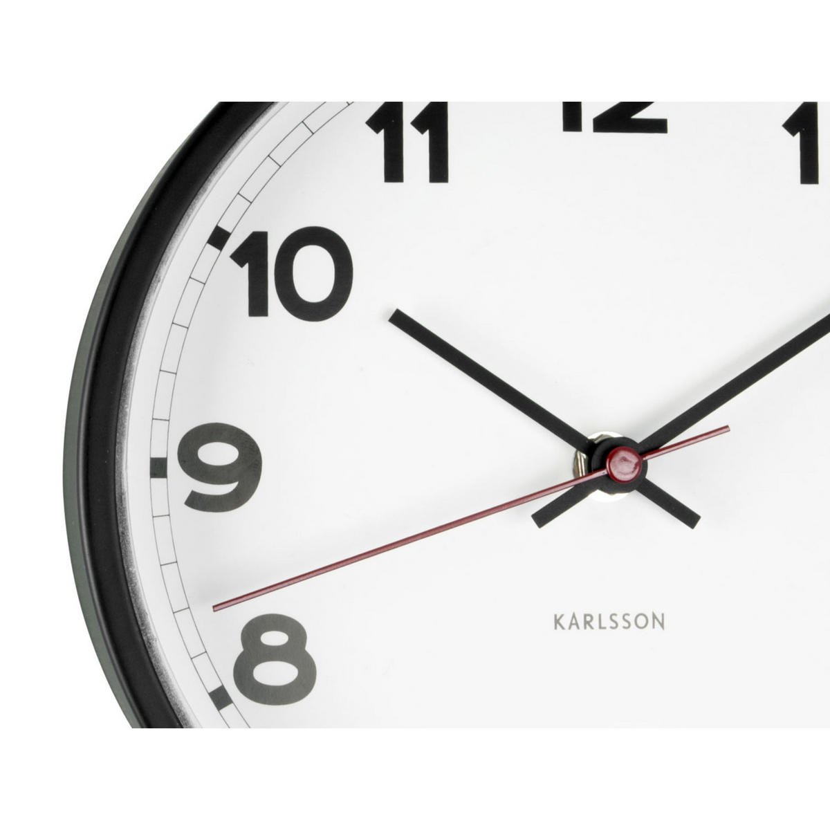 WANDUHR New Classic Small - Weiß - Weiß, Metall (20/20/4cm) - Karlsson